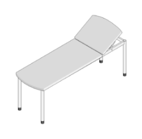Кушетка КС-3 усиленная с регулирующим подголовником